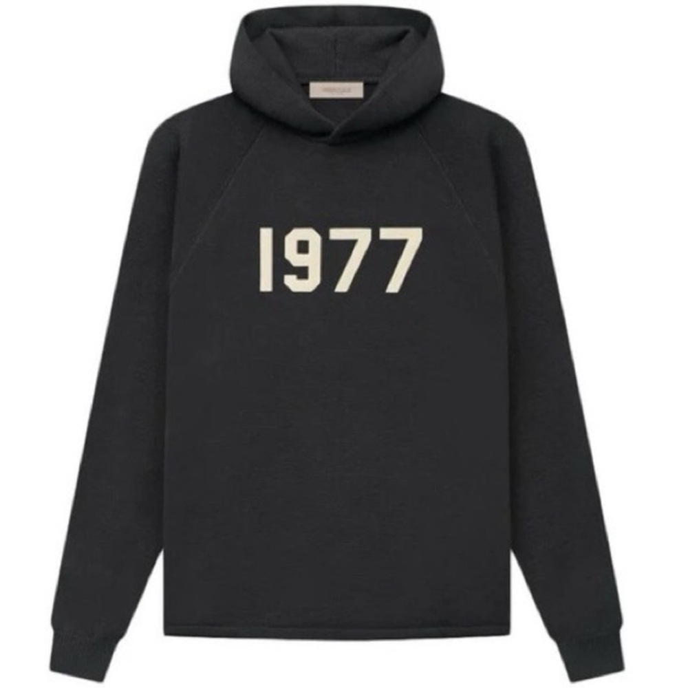 Essentials Fear of God 1977 Men’s Black Hoodie Size XS